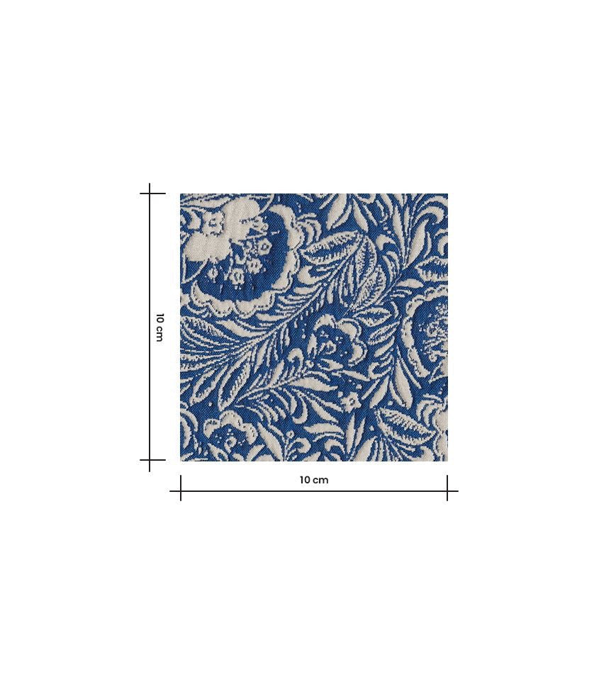 Sewing Kit - Biquette Reversible Vest in Maarinsky Azure Blue Jacquard Fabric