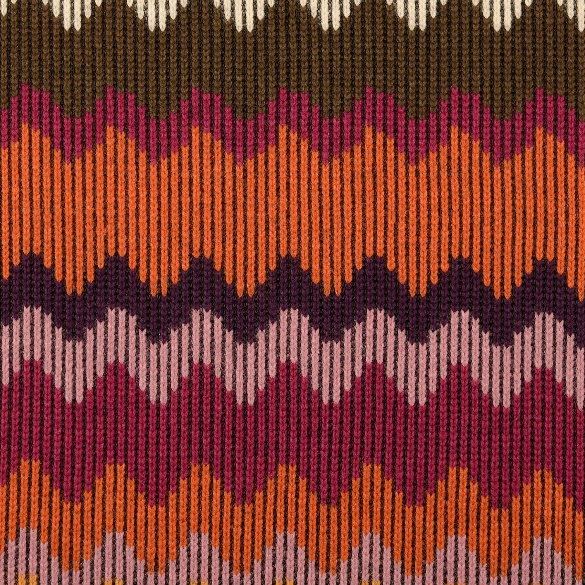 Jewel Zigzags Wool Blend Knitted Fabric