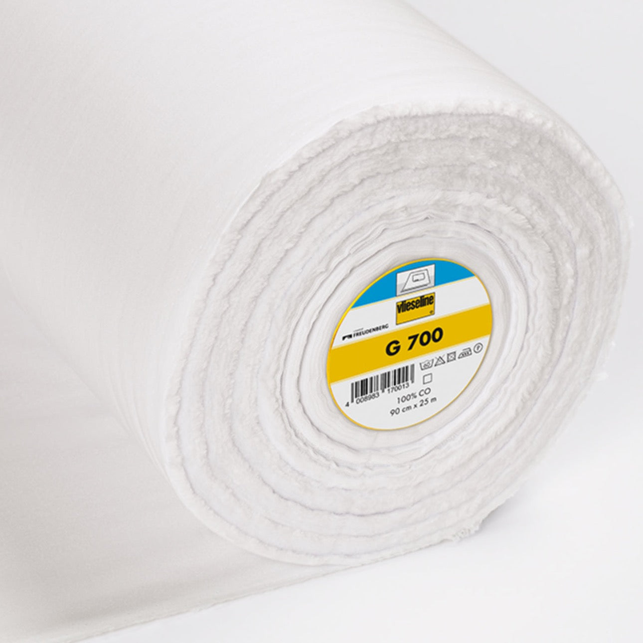 Fusible G 700 Woven Cotton Interlining in White - Sold in Half Meters