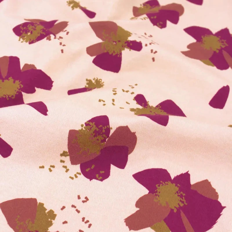 Églantine & Zoé - Anemone in Nude Organic Cotton Jersey