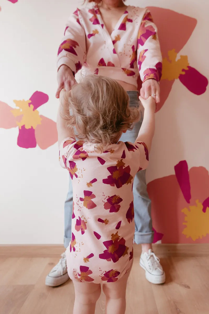 Églantine & Zoé - Anemone in Nude Organic Cotton Jersey