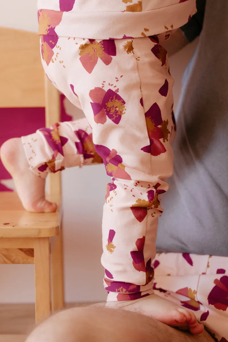 Églantine & Zoé - Anemone in Nude Organic Cotton Jersey
