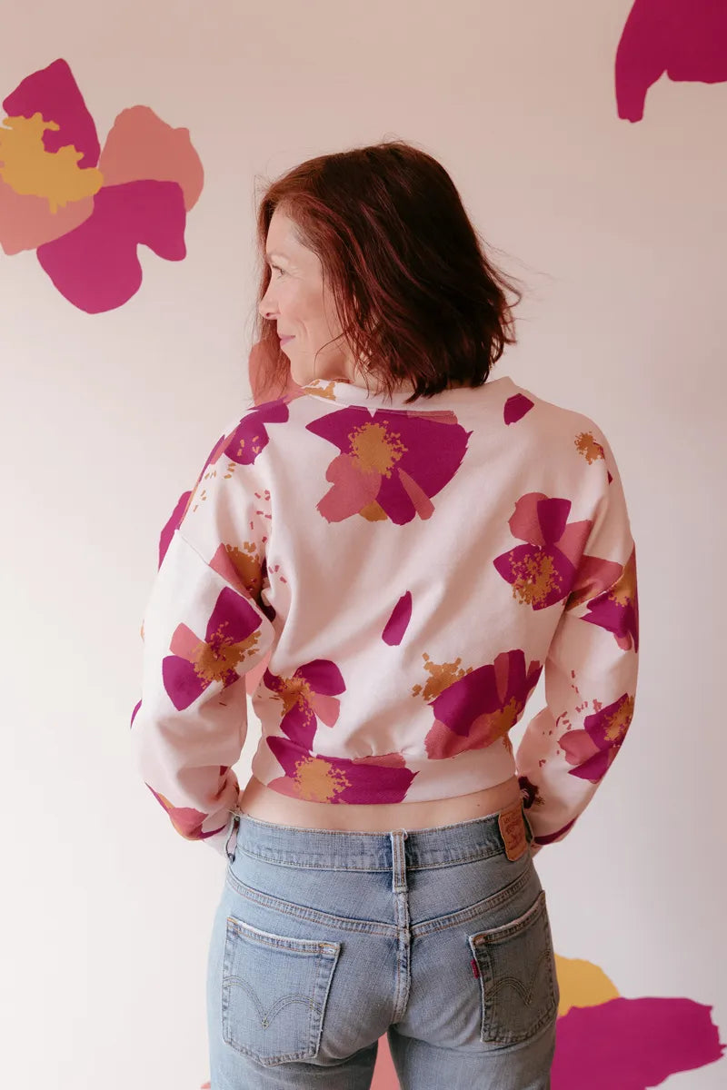 Églantine & Zoé - Anemone Nude Organic Cotton Brushed Sweat-shirting