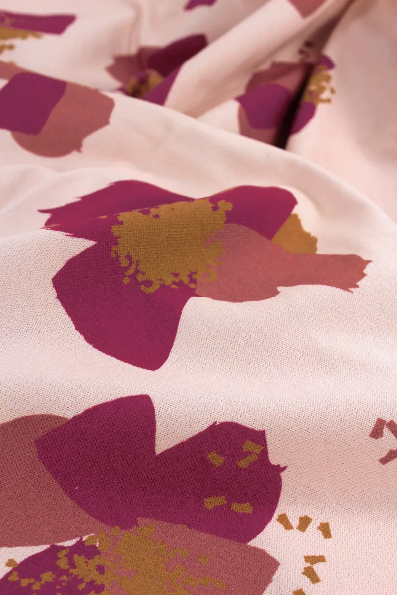 Églantine & Zoé - Anemone Nude Organic Cotton Brushed Sweat-shirting