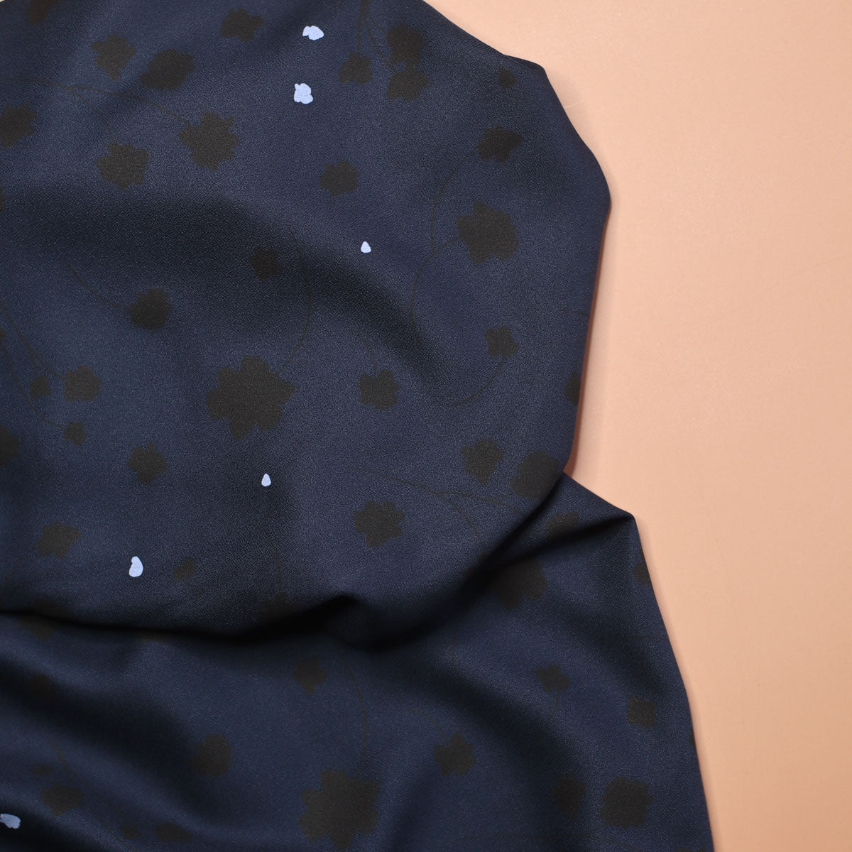 Pre-Order Mind The MAKER - Florette Indigo Night ECOVERO™ Viscose Leia Crepe