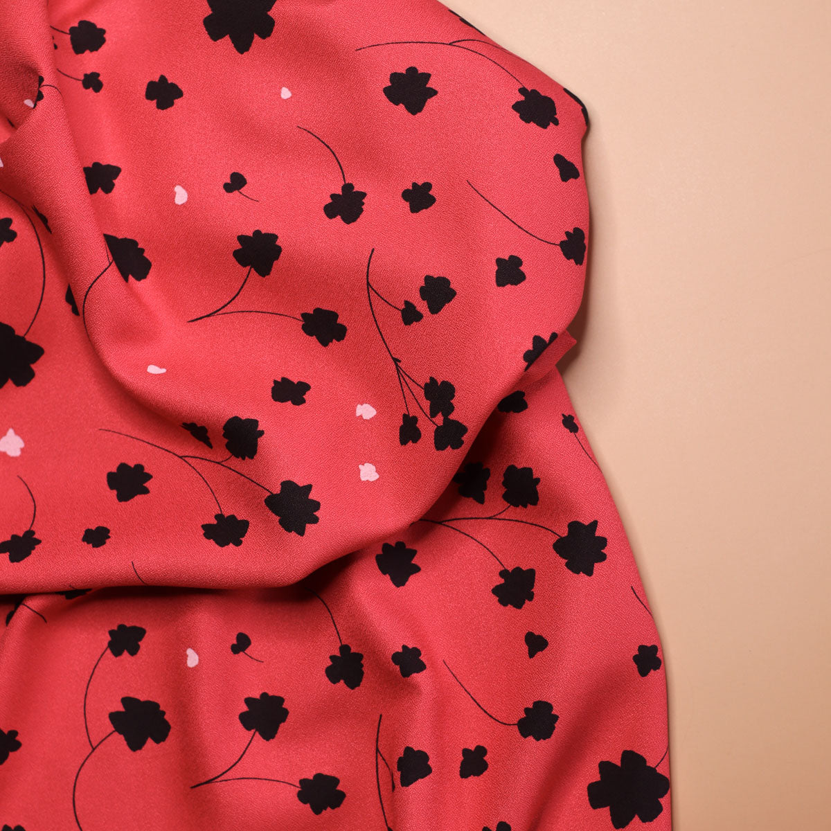 Mind The MAKER - Florette Crimson ECOVERO™ Viscose Leia Crepe