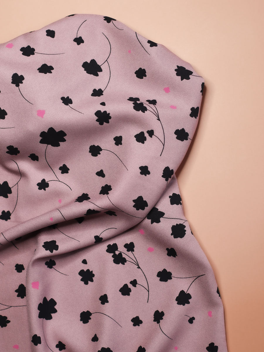 PRE-ORDER Mind The MAKER - Florette Lilac ECOVERO™ Viscose Leia Crepe