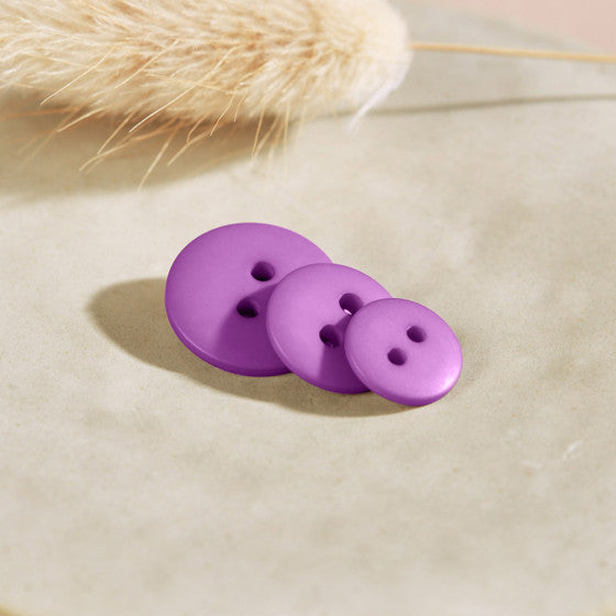 Atelier Brunette - Classic Matte Buttons - Bubble Gum 12mm