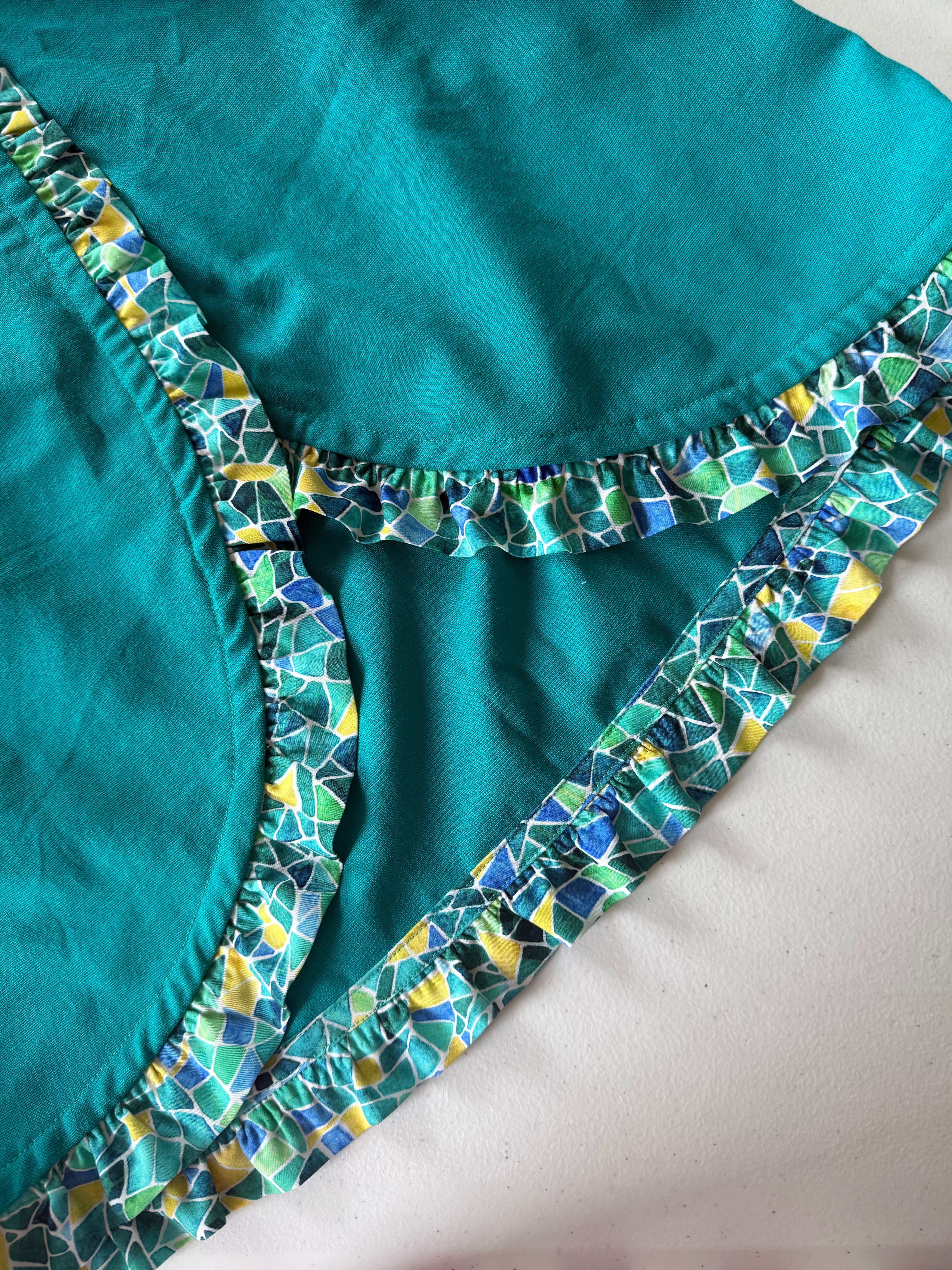 REMNANT 0.39 Metre - Adventure - Mosaics Viscose in Emerald