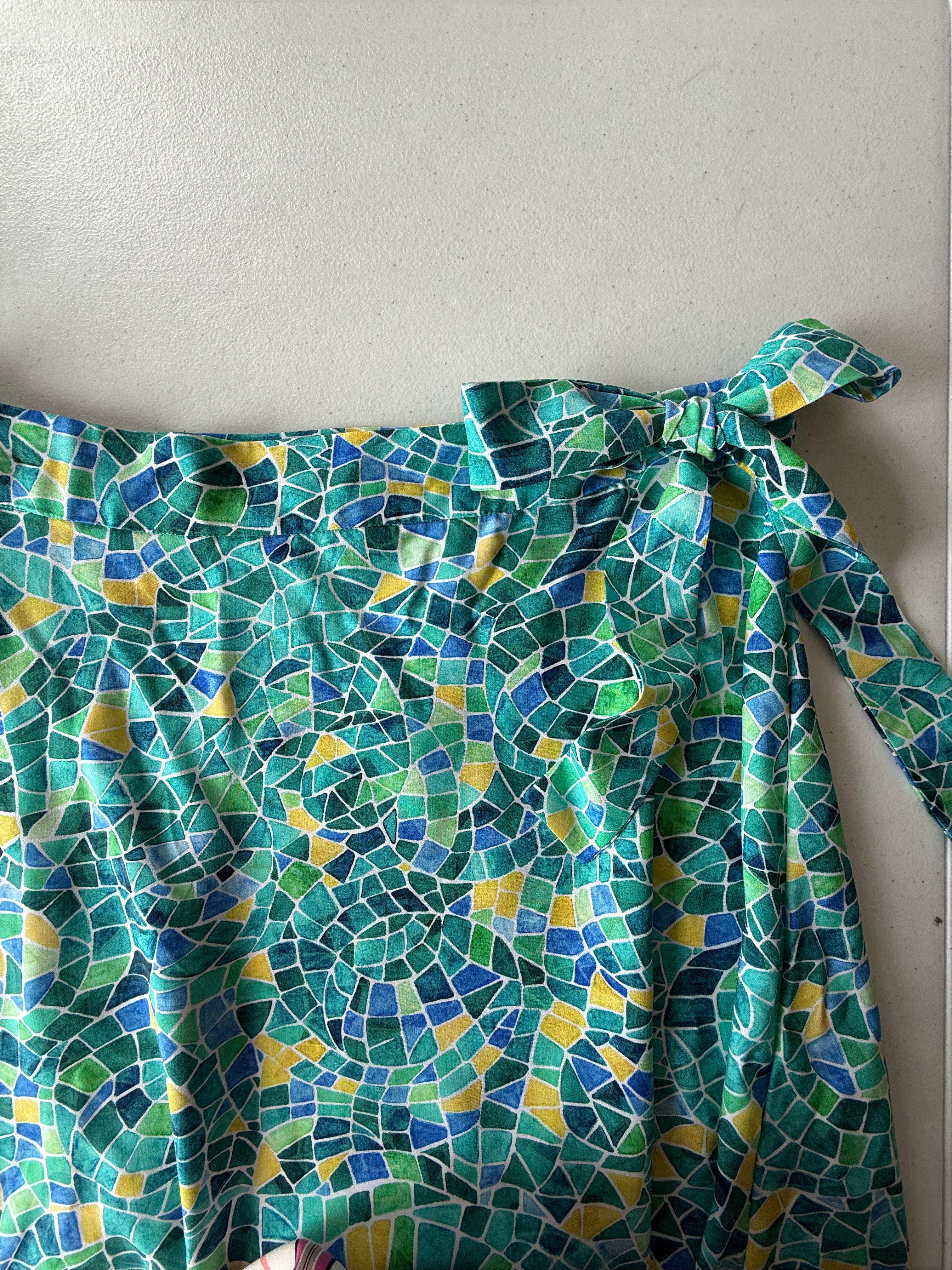 REMNANT 0.39 Metre - Adventure - Mosaics Viscose in Emerald