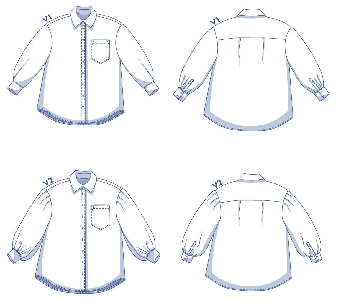 Sewing Kit - CARRY Shirt in Butter Yellow Lush Linen Crepe