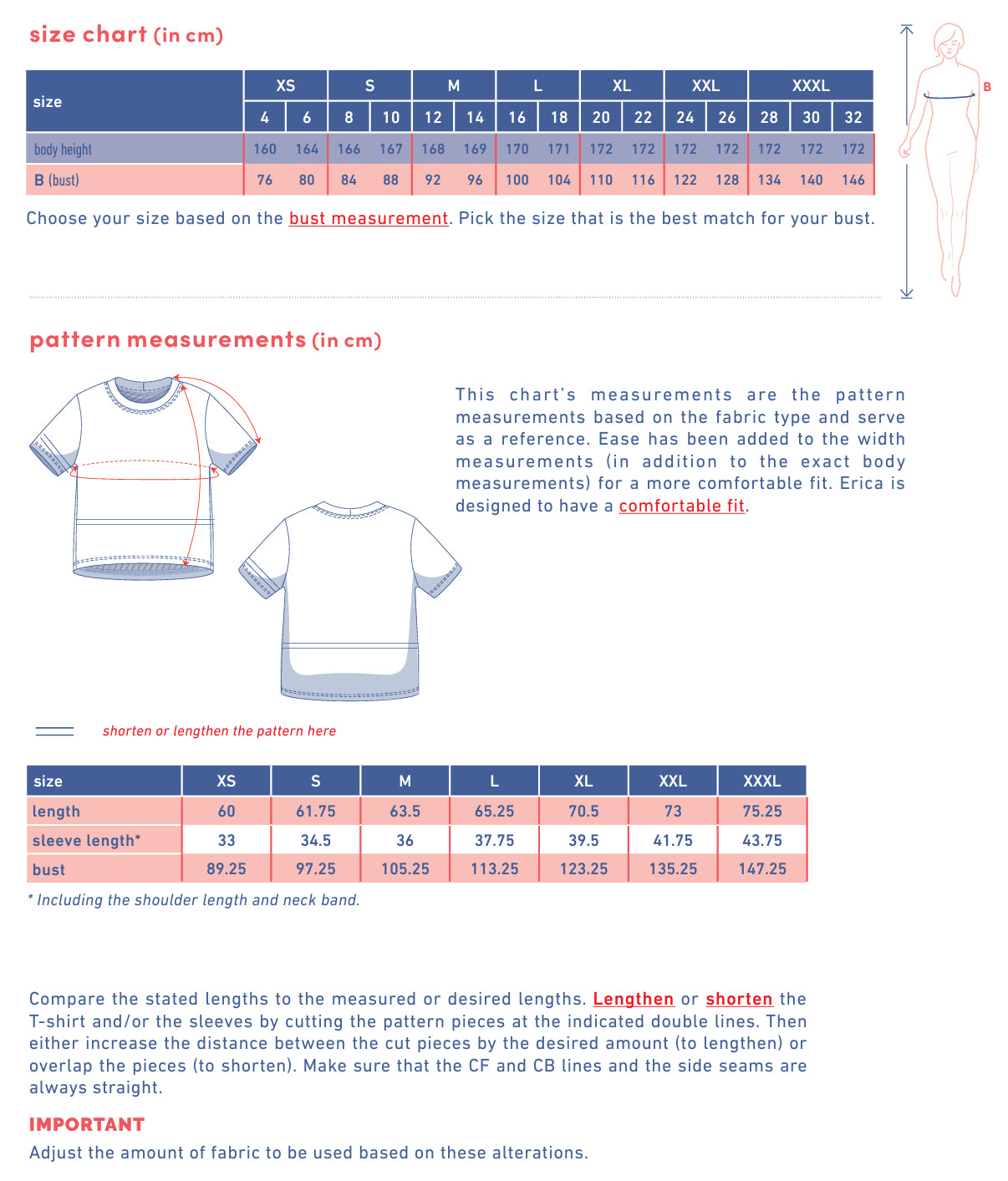 Fibre Mood - ERICA T-Shirt Sewing Pattern