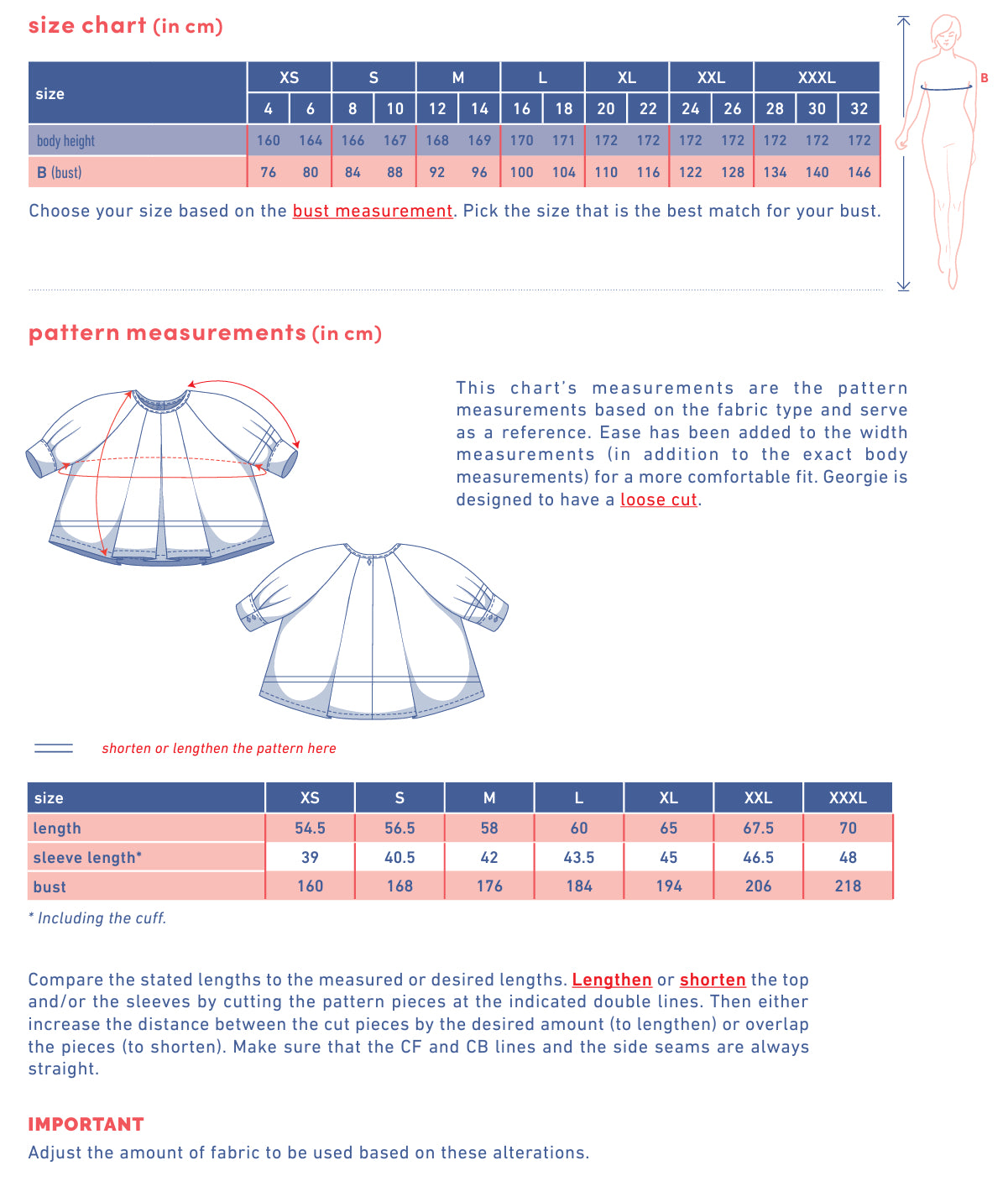 Fibre Mood - GEORGIE Top Sewing Pattern