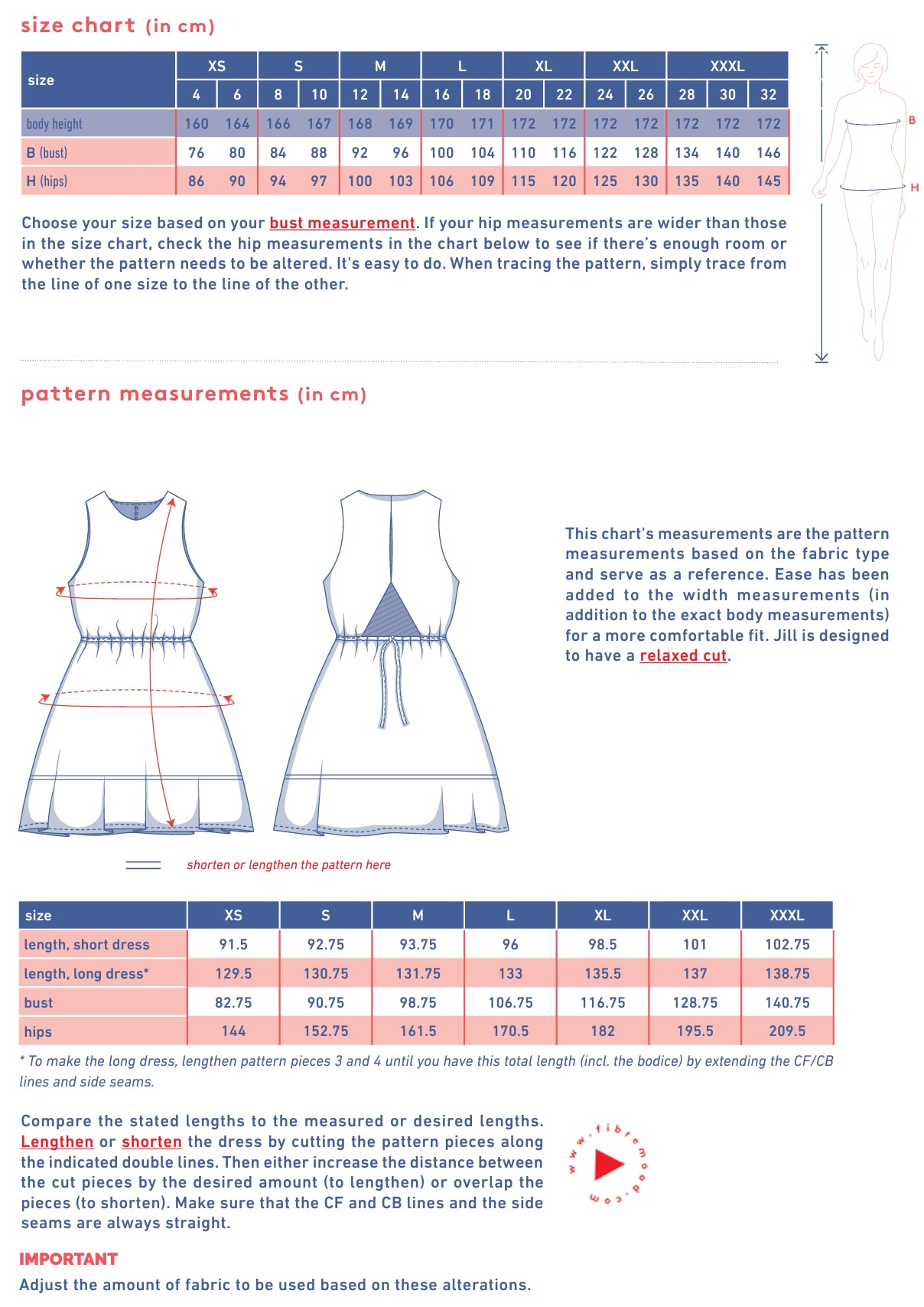 Fibre Mood - JILL Dress Sewing Pattern