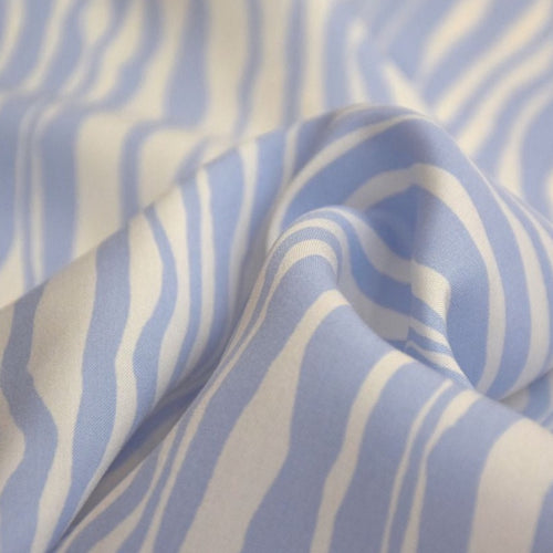 REMNANT - POS-  Cousette - Ripple Sky Blue Viscose Fabric