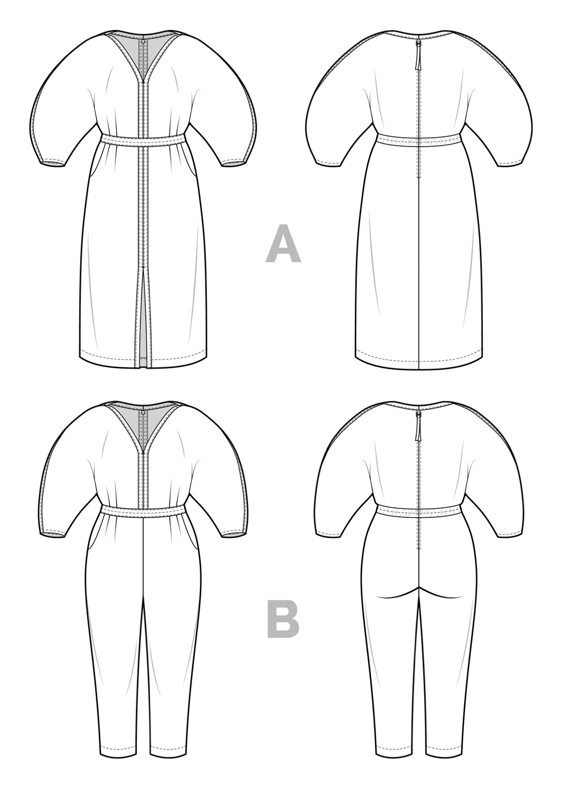 Closet Core - Jo Dress and Jumpsuit Sewing Pattern