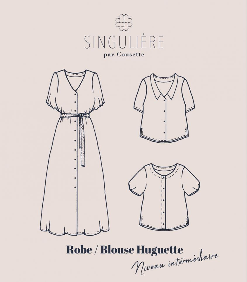 Cousette - Huguette Dress and Blouse Sewing Pattern