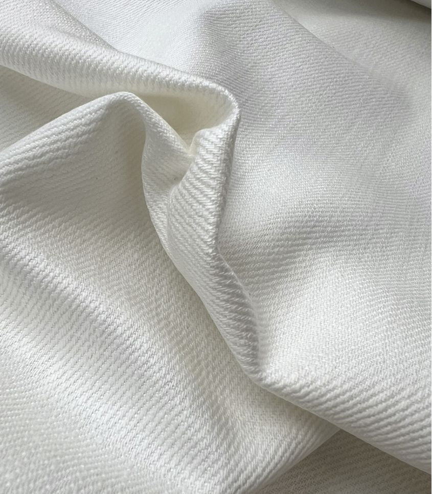 REMNANT 0.62 Metre - Cousette - Coconut Soft Cotton Denim