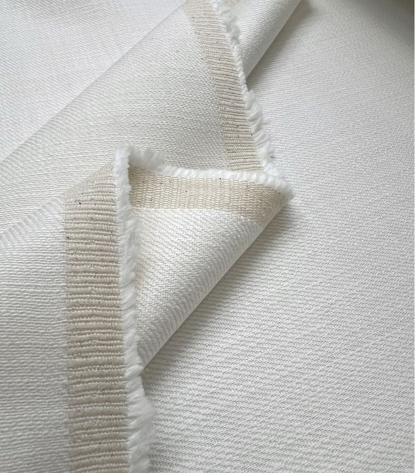 REMNANT 0.62 Metre - Cousette - Coconut Soft Cotton Denim