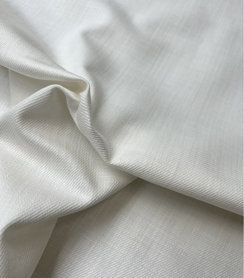 REMNANT 0.62 Metre - Cousette - Coconut Soft Cotton Denim