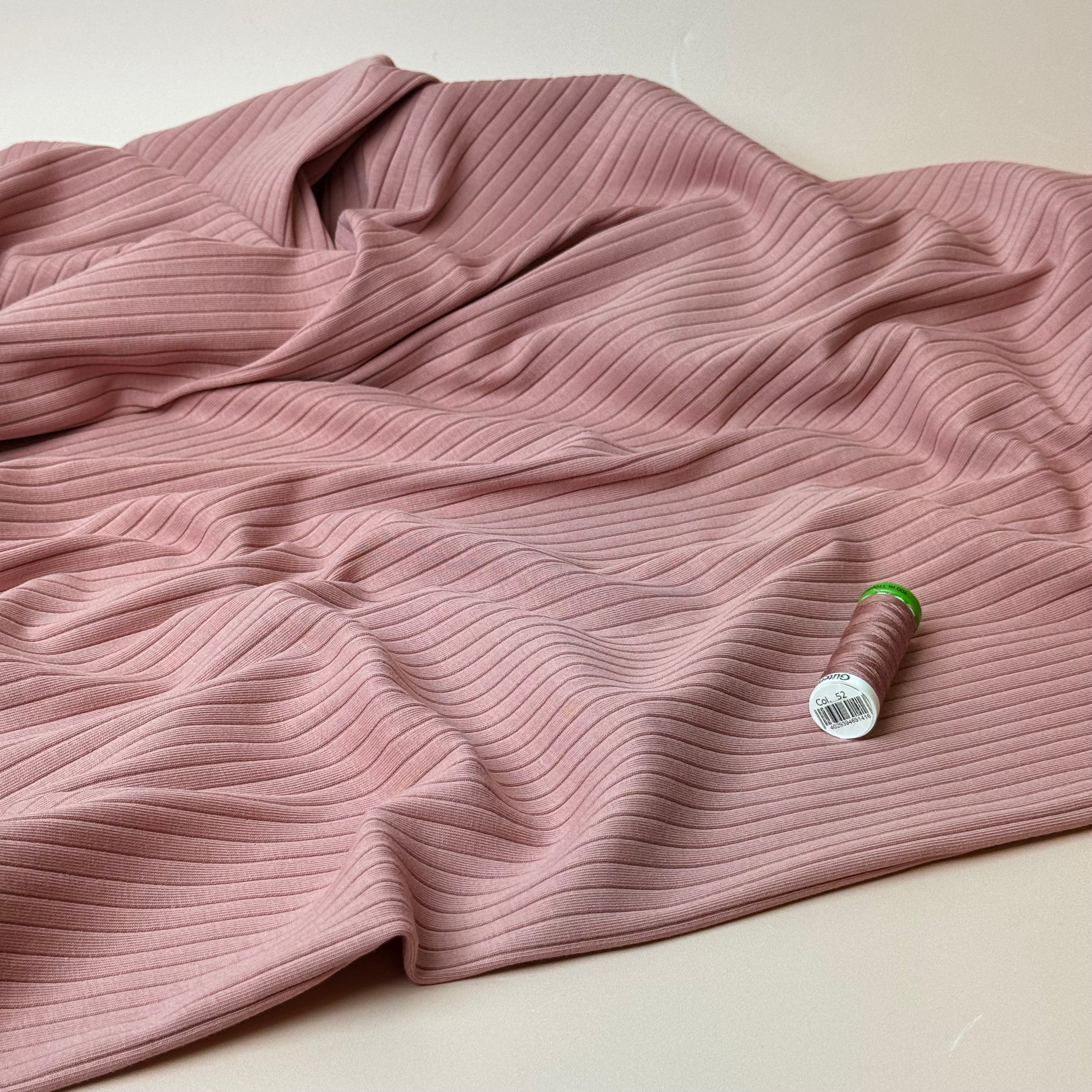 Light Thistle Cotton Ribbed Jersey
