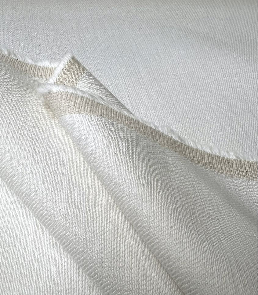 REMNANT 0.62 Metre - Cousette - Coconut Soft Cotton Denim