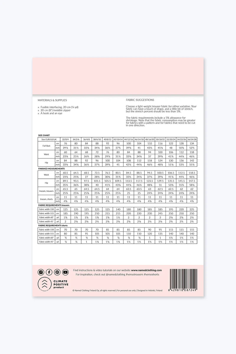 Named Clothing - Verso Trousers and Shorts