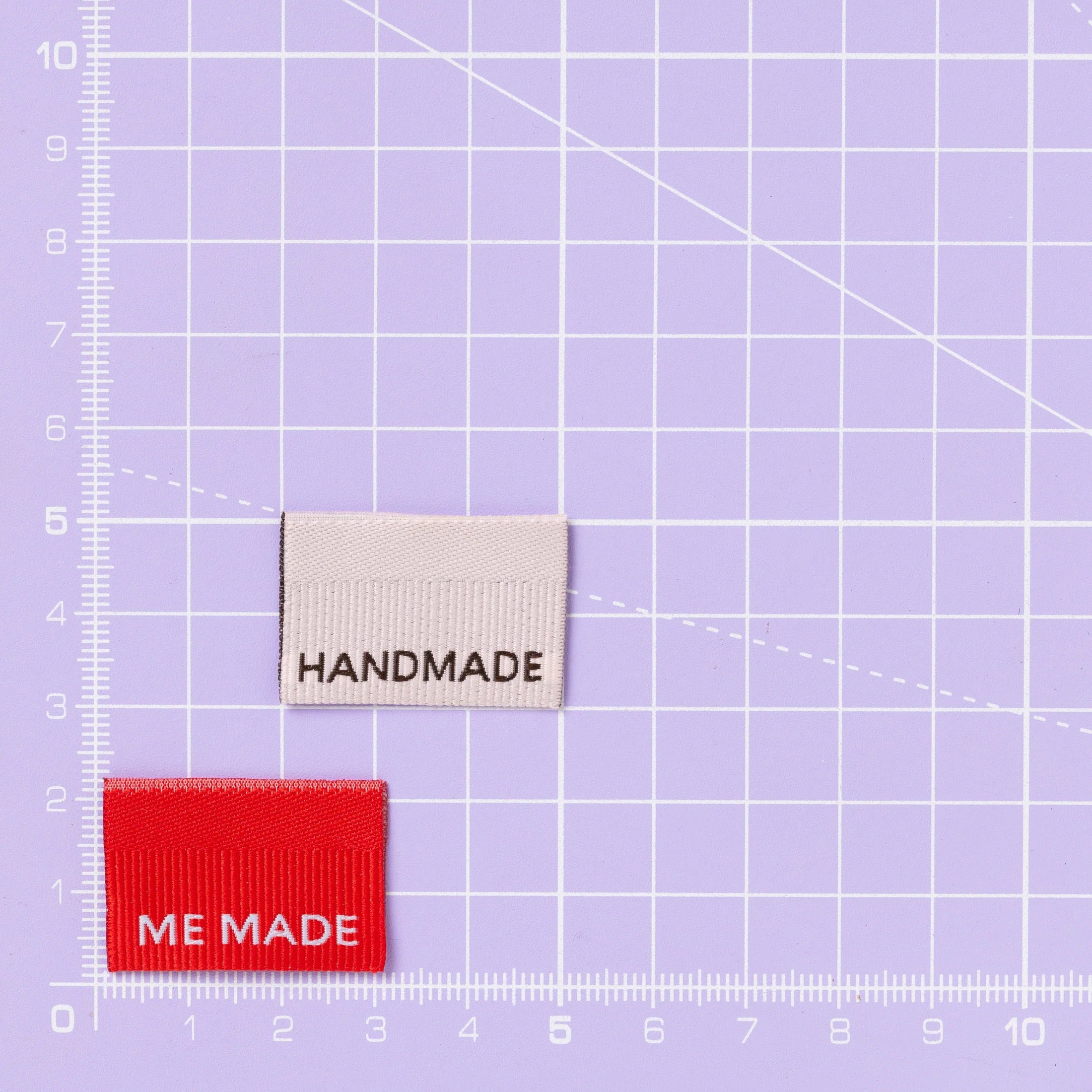 Little Rosy Cheeks - "Me Made / Handmade" Ribbed Printed Labels