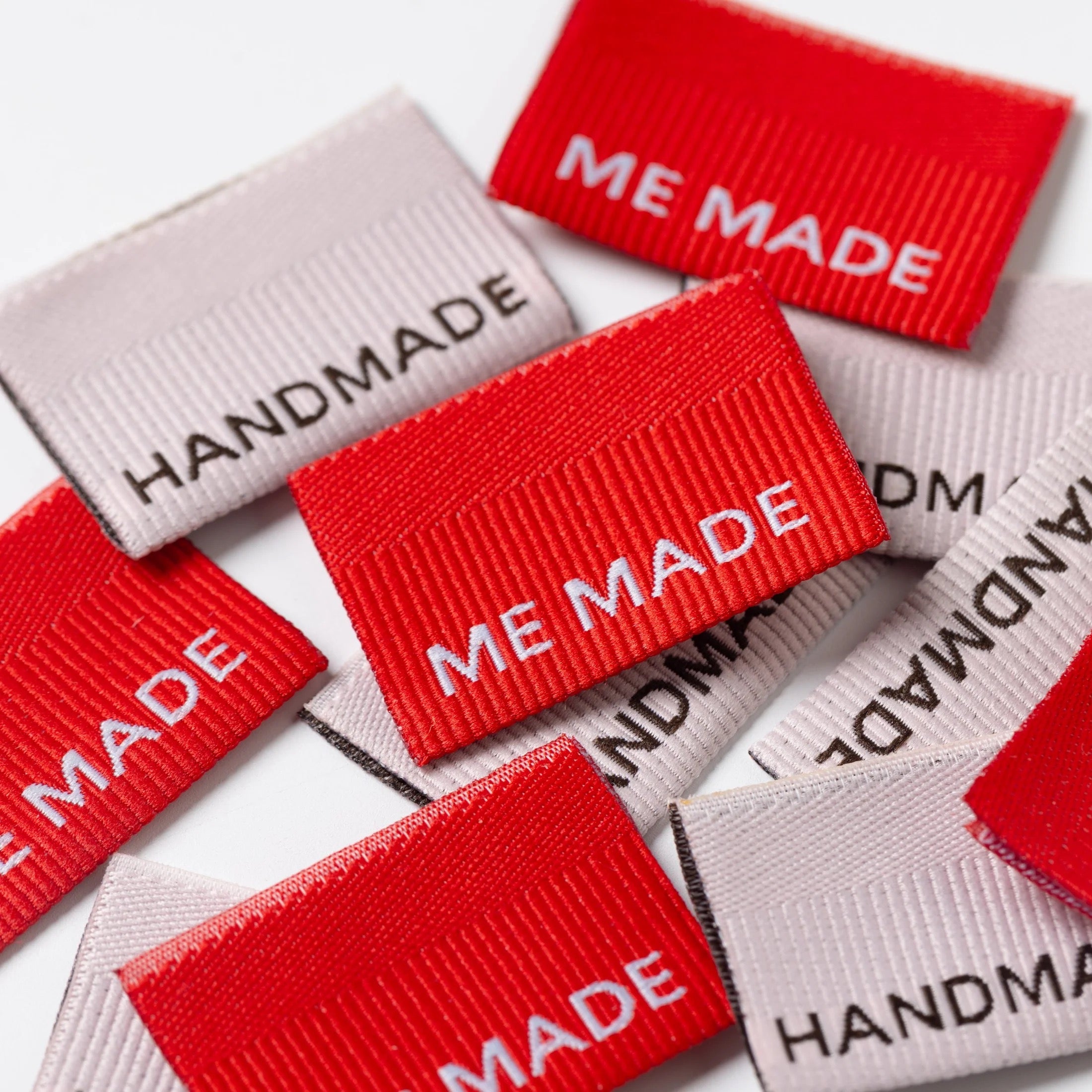 Little Rosy Cheeks - "Me Made / Handmade" Ribbed Printed Labels