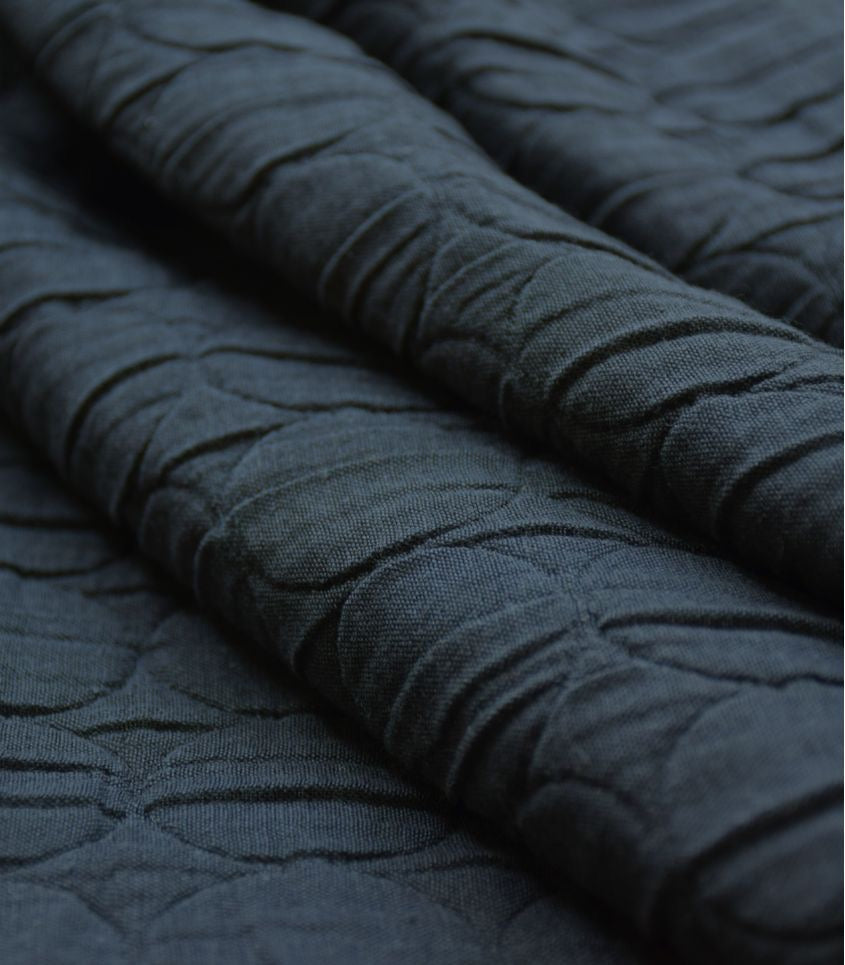 REMNANT 1 Metre - Cousette - Quilted Circle Jacquard Fabric