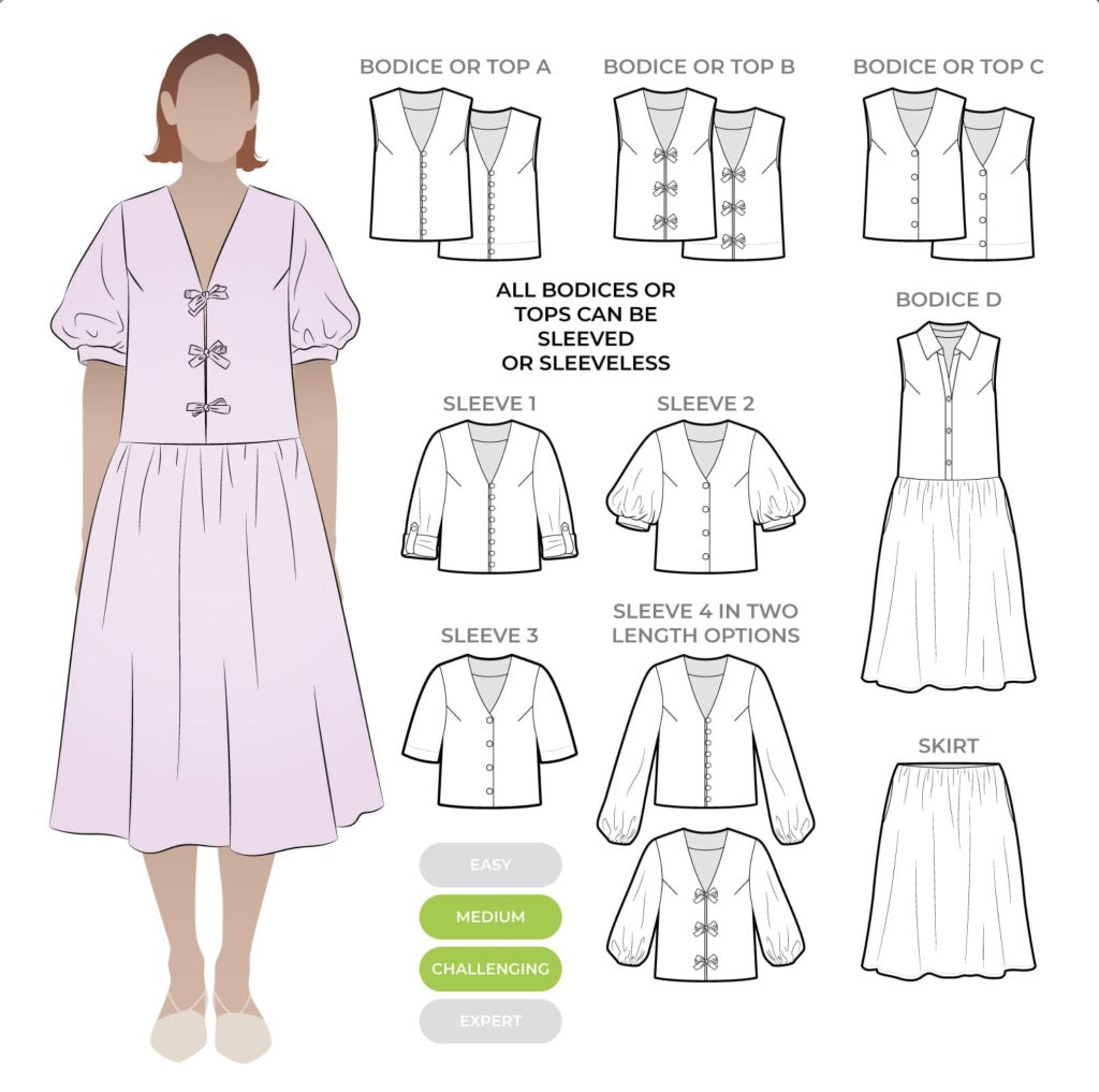 Style ARC - Porter Woven Pack (Sizes 18 - 30) Sewing Pattern