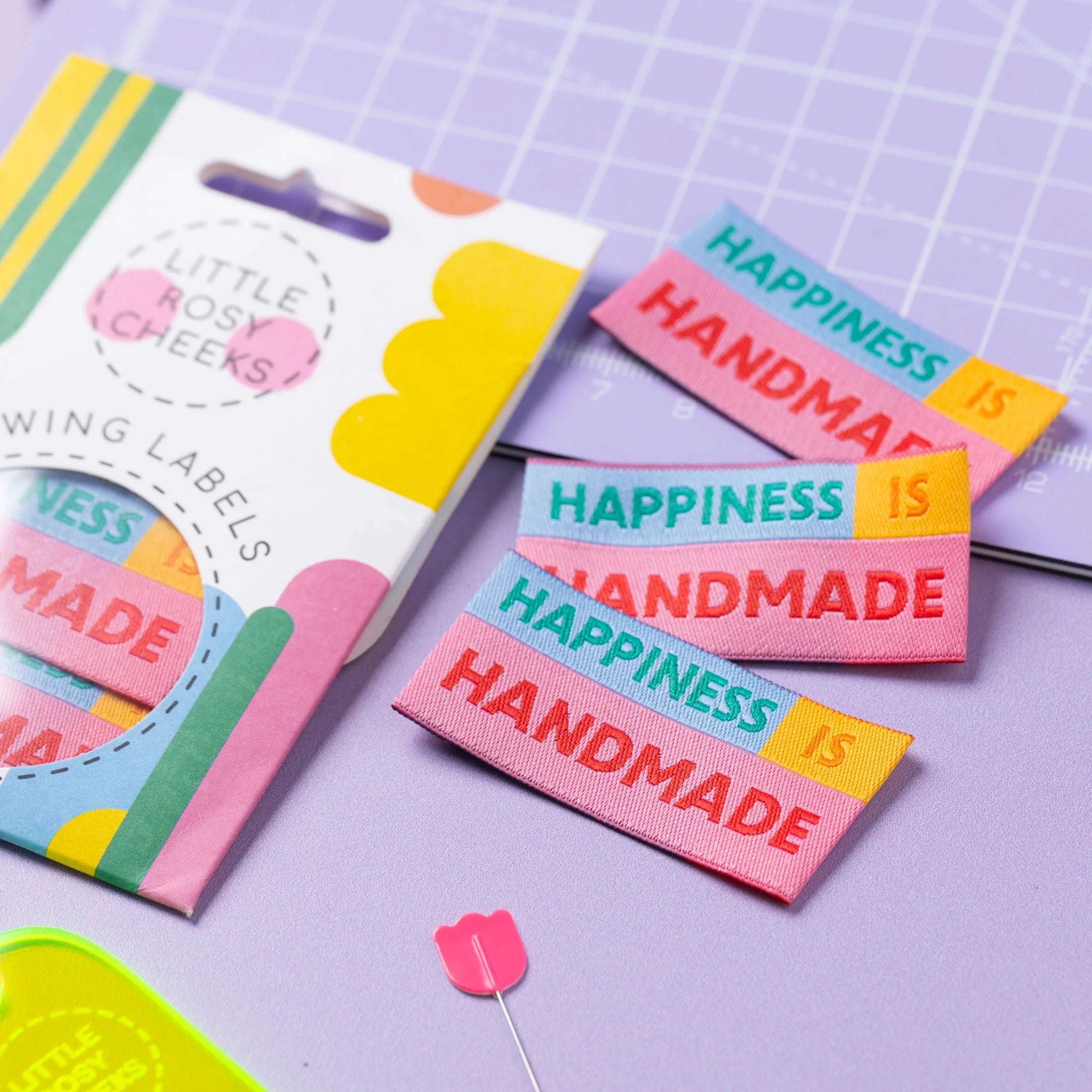 Little Rosy Cheeks - "Happiness Is Handmade" Printed Labels