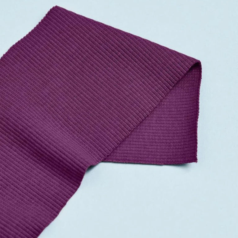 Mind The MAKER Organic 2x1 Rib Knit in Orchid