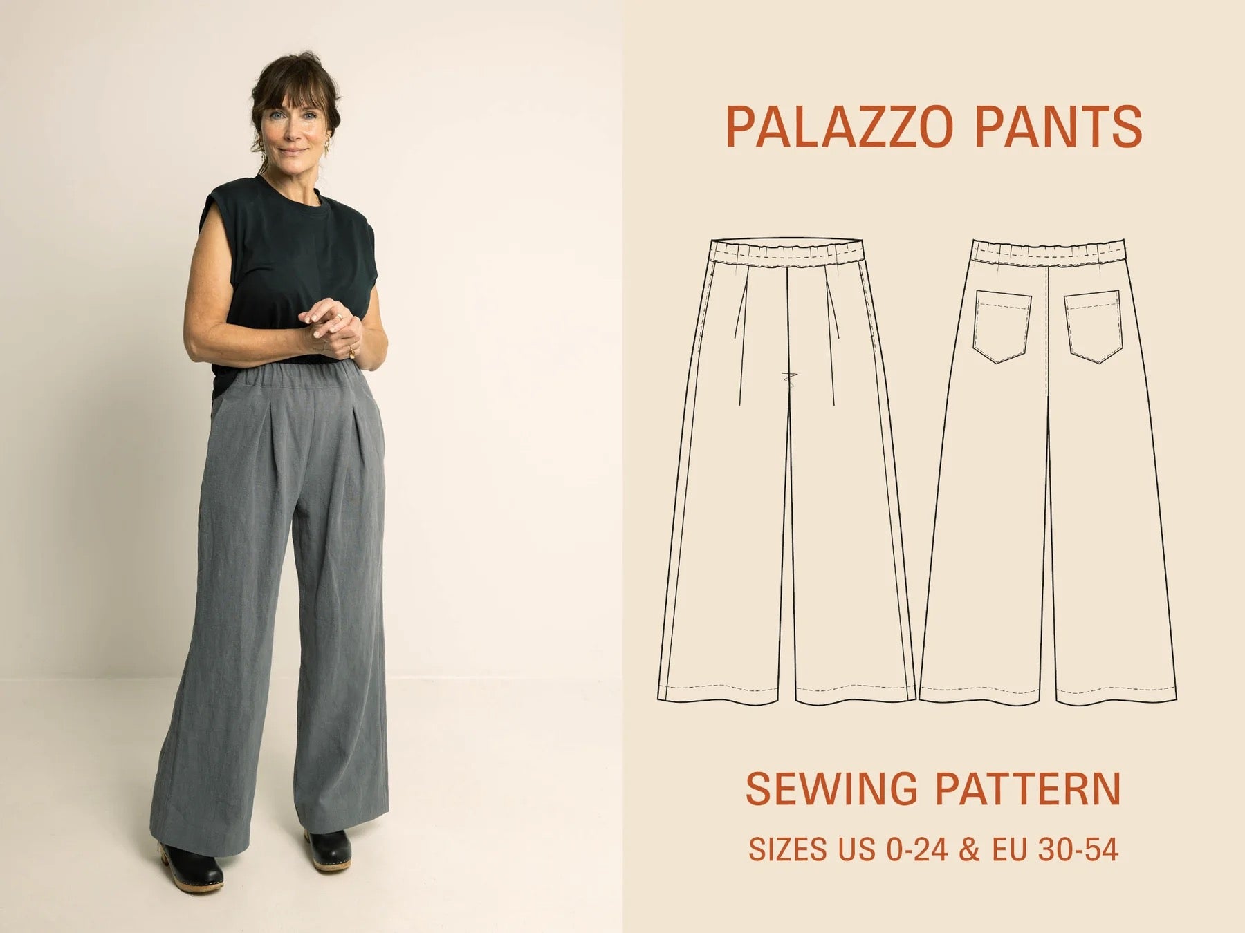 Wardrobe by Me - Palazzo Pants Sewing Pattern