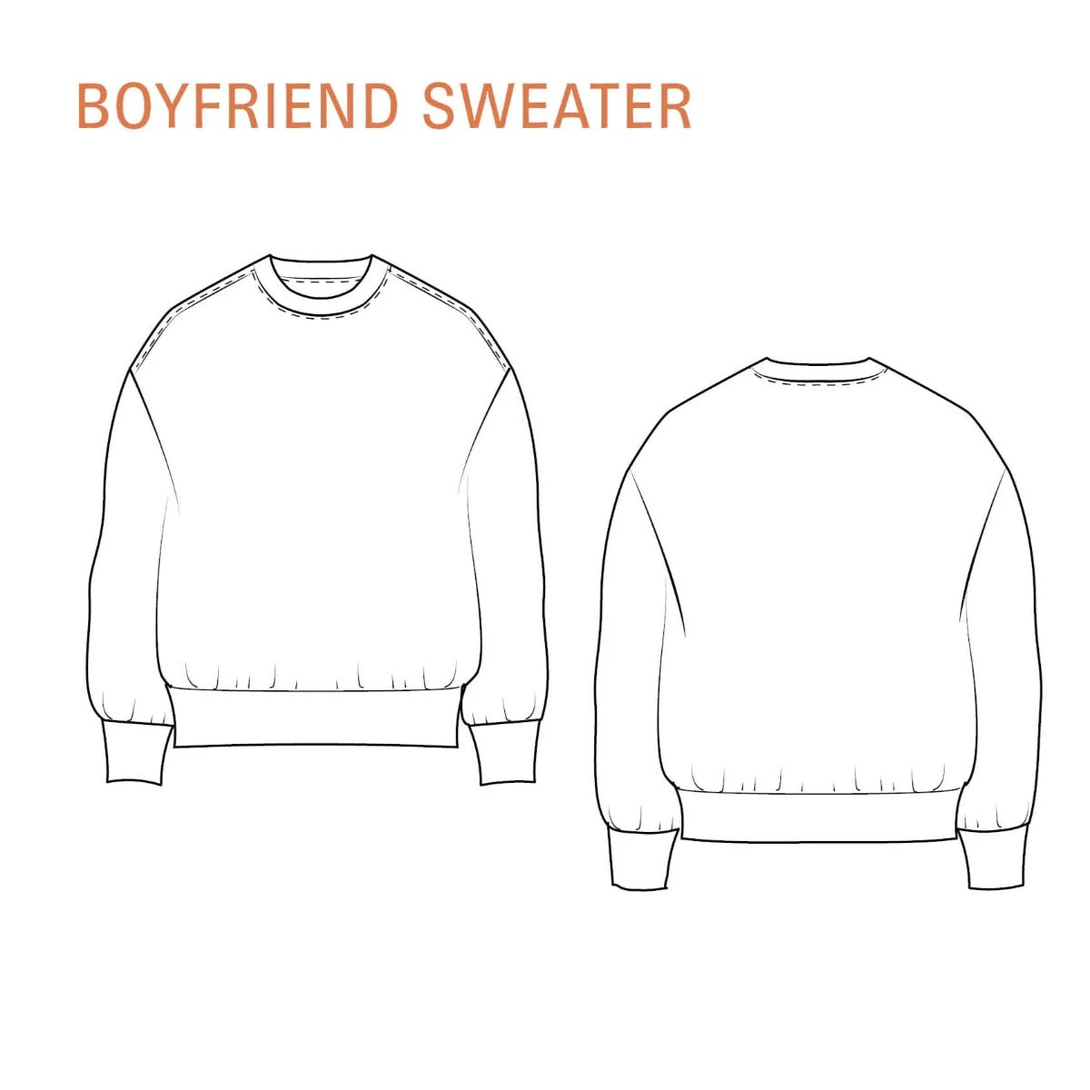 Wardrobe by Me - Boyfriend Sweater Sewing Pattern