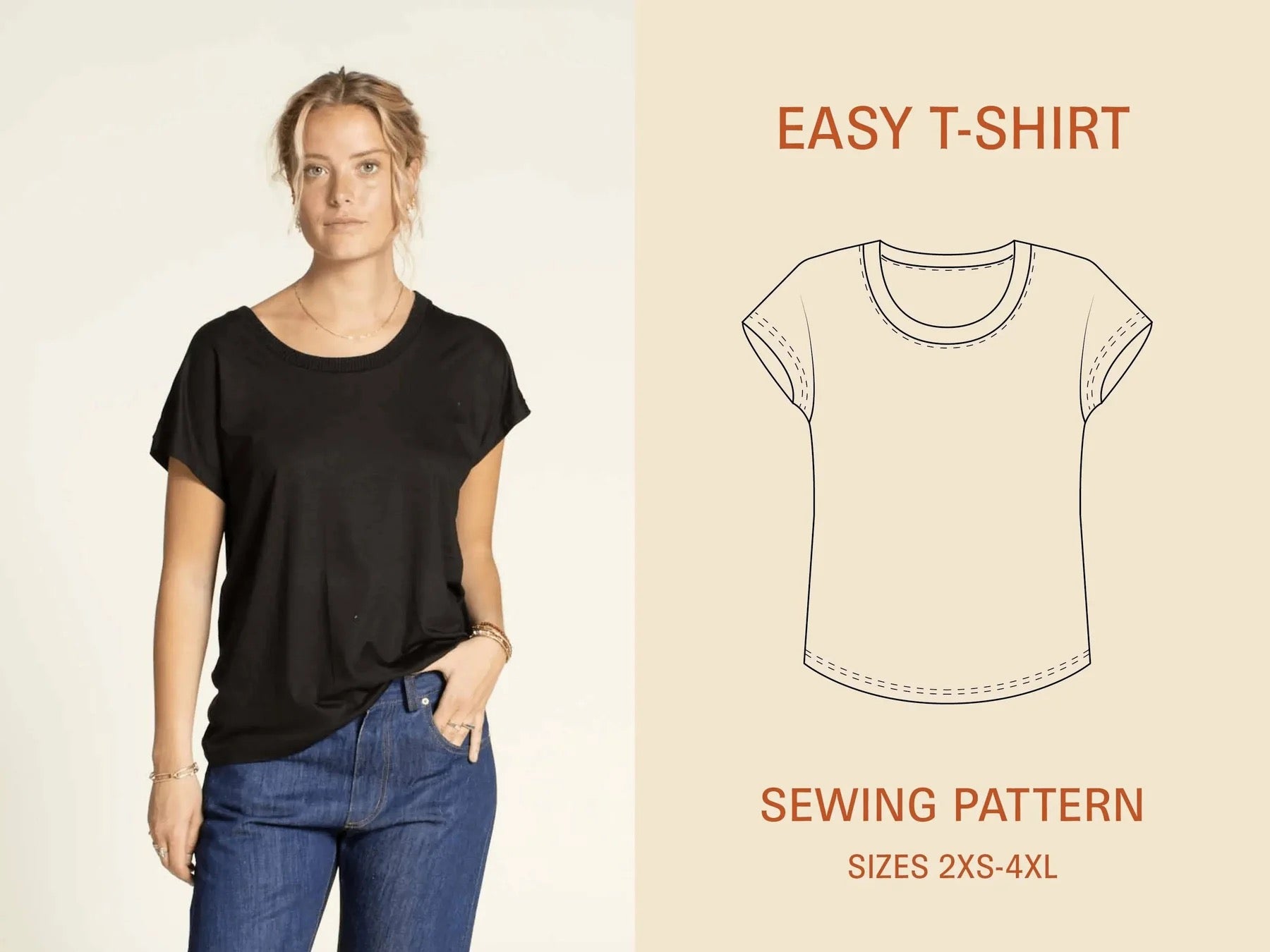 Wardrobe by Me - Easy T-Shirt Sewing Pattern