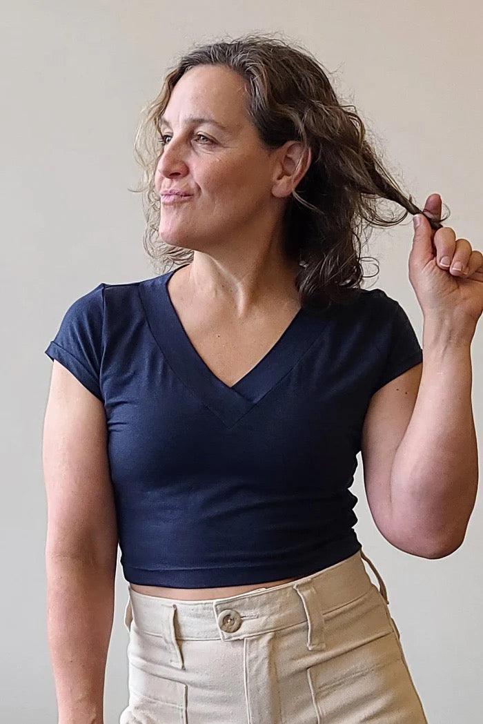 Sewing Kit - The Skyline Tee in Essential Chic Cotton Jersey - Multiple Colours