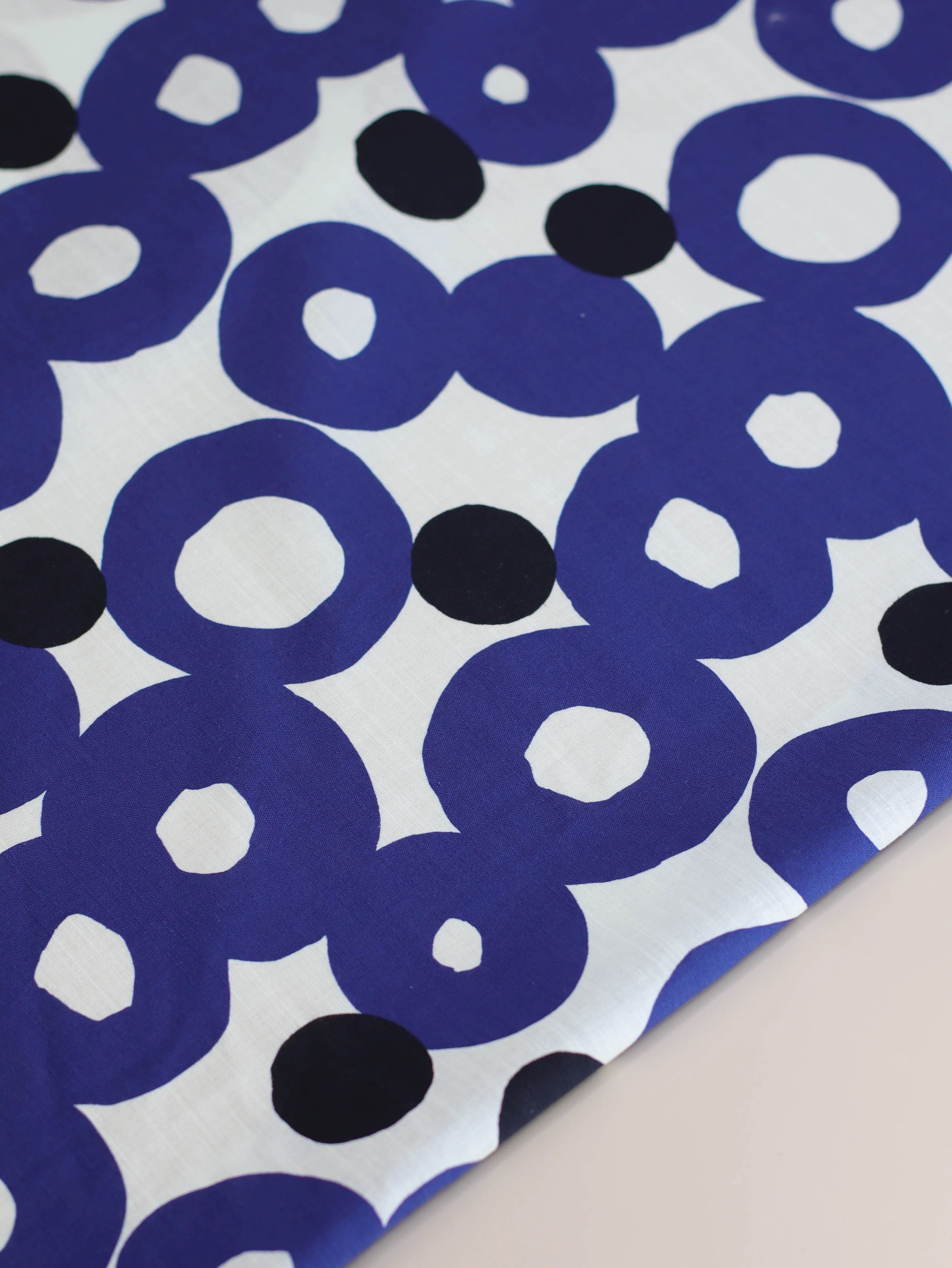 END OF APRIL DELIVERY Mind The MAKER - Roundabout Linen Cotton in Cobalt Night