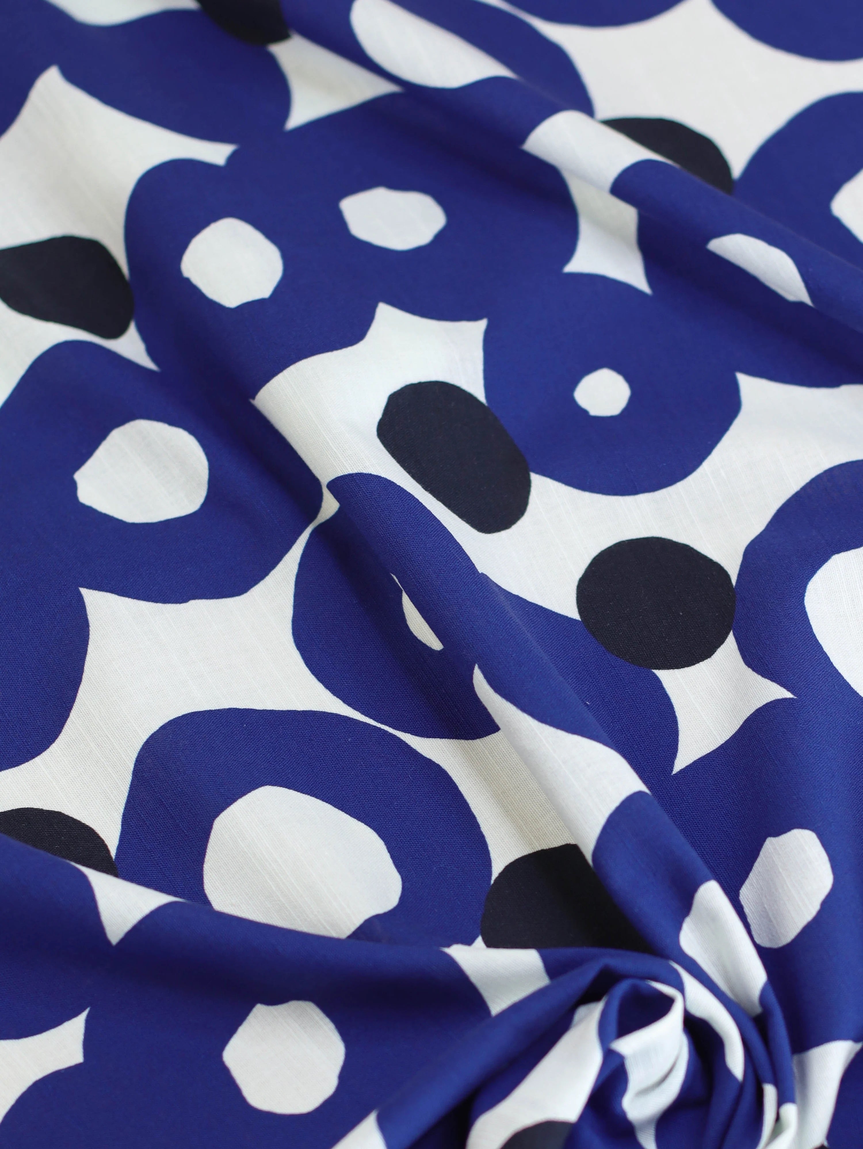 END OF APRIL DELIVERY Mind The MAKER - Roundabout Linen Cotton in Cobalt Night