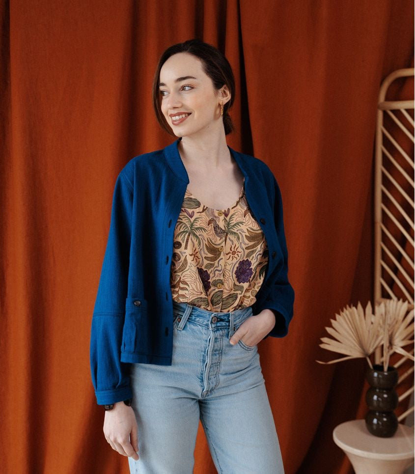 Cousette - Deep Blue Soft Cotton Denim