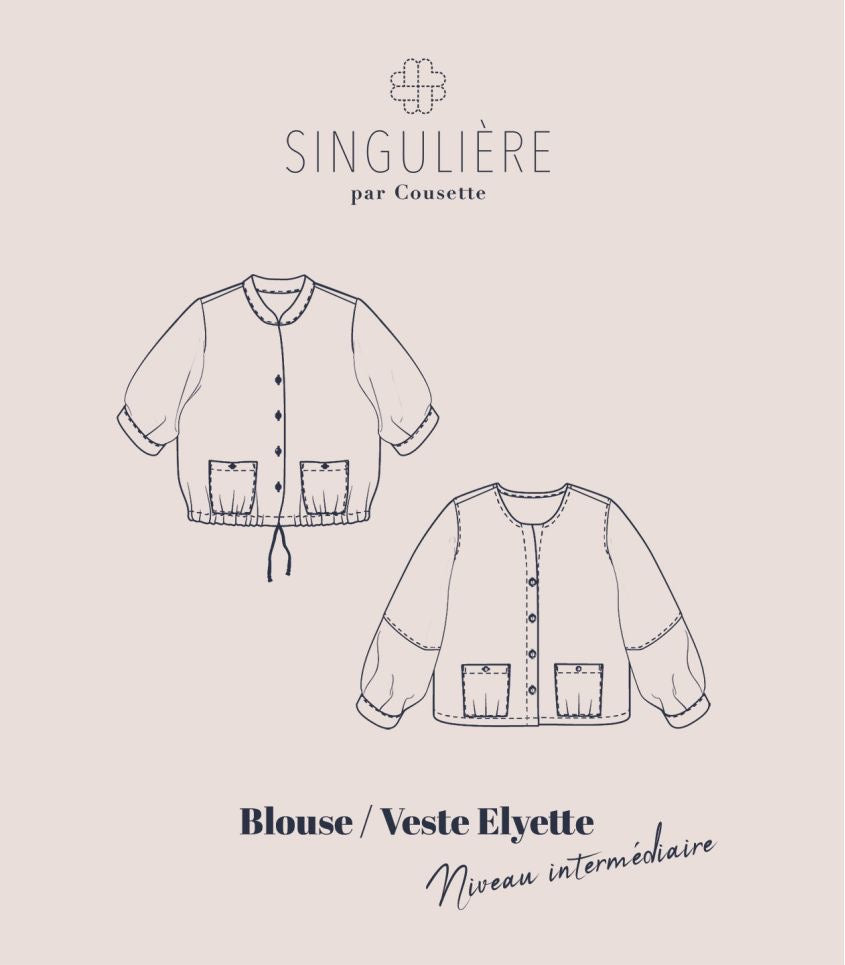 Cousette - Elyette Blouse and Jacket Sewing Pattern