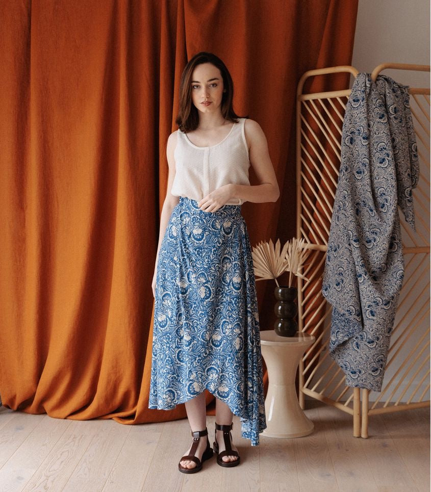Cousette - Maarinsky in Azure Blue Viscose Fabric