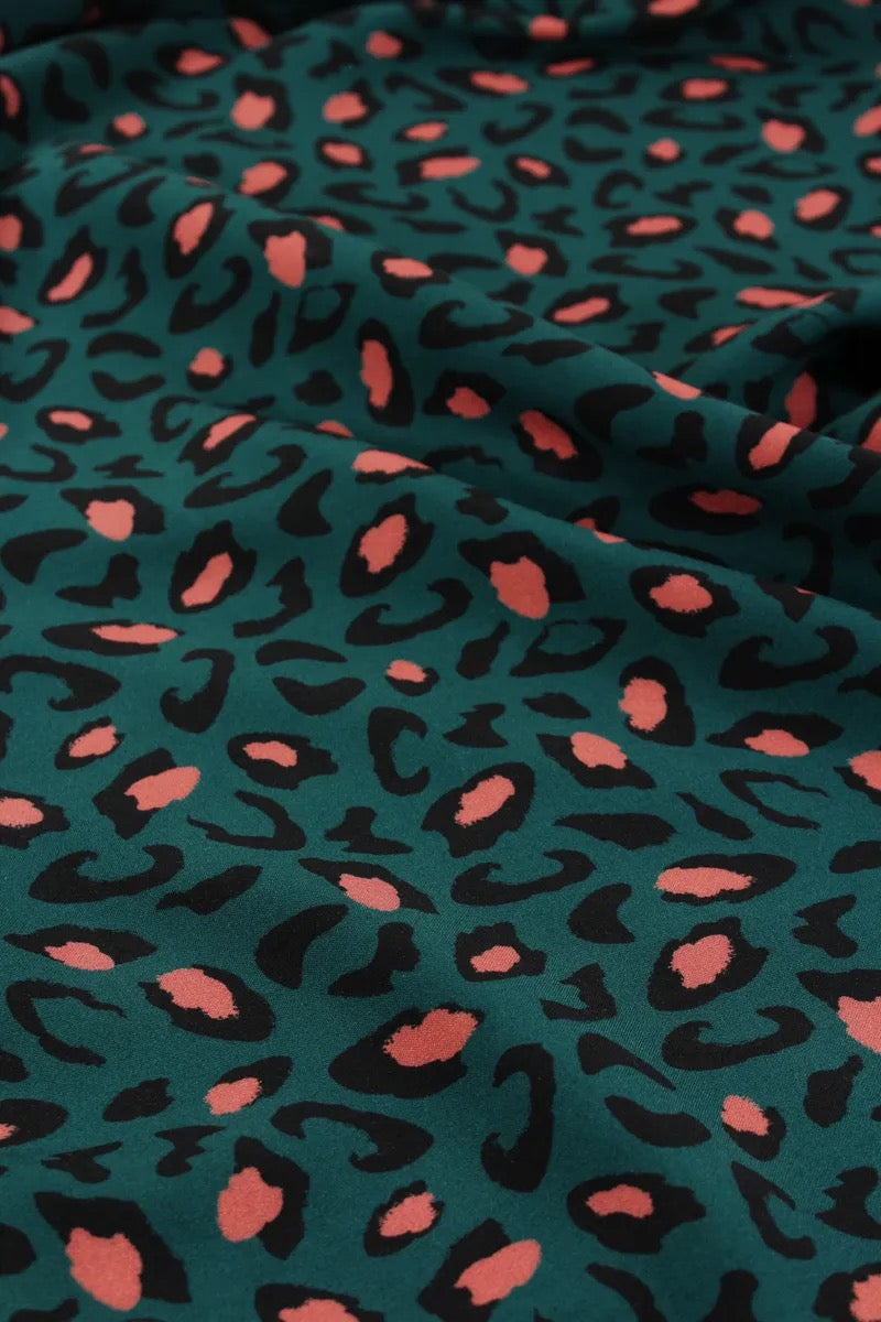 Églantine & Zoé - Bagheera in Dark Lagoon Viscose Fabric