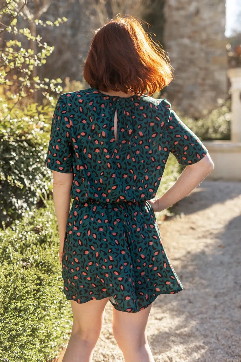 Églantine & Zoé - Bagheera in Dark Lagoon Viscose Fabric
