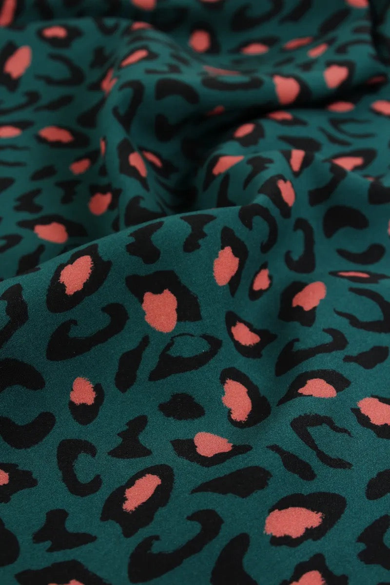 Églantine & Zoé - Bagheera in Dark Lagoon Viscose Fabric