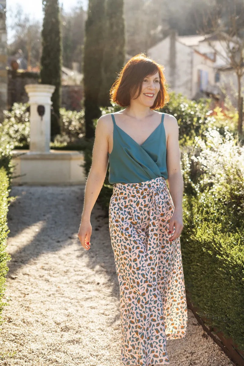 Églantine & Zoé - Bagheera in Eucalyptus Green Viscose Fabric