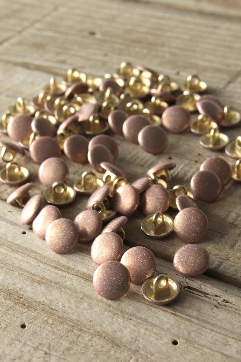 Églantine & Zoé - Shiny Shank Button in Nude 10mm