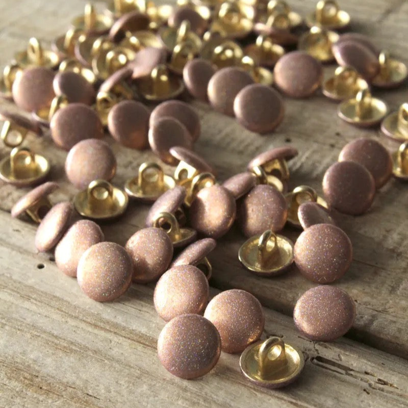 Églantine & Zoé - Shiny Shank Button in Nude 10mm