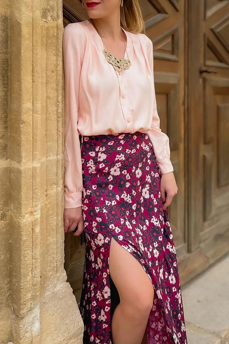Églantine & Zoé - Nude Viscose Crepe Fabric