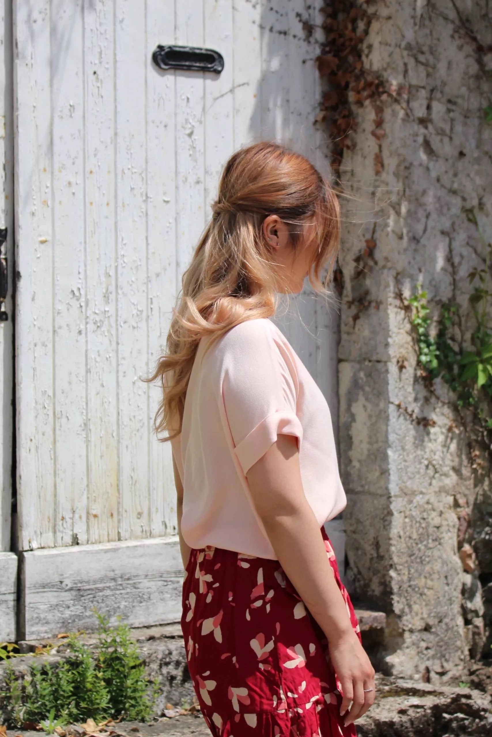 Églantine & Zoé - Nude Viscose Crepe Fabric